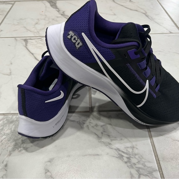 Nike TCU Horned Frogs Air Zoom Pegasus 38 Running Shoe DJ0855-001 Multi Size - Picture 7 of 10